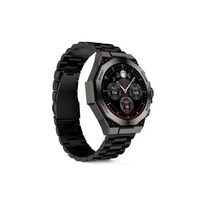 KSIX | Titanium Smartwatch | BXSW21N | 1.43" AMOLED | Bluetooth Calls | IP67 | Black