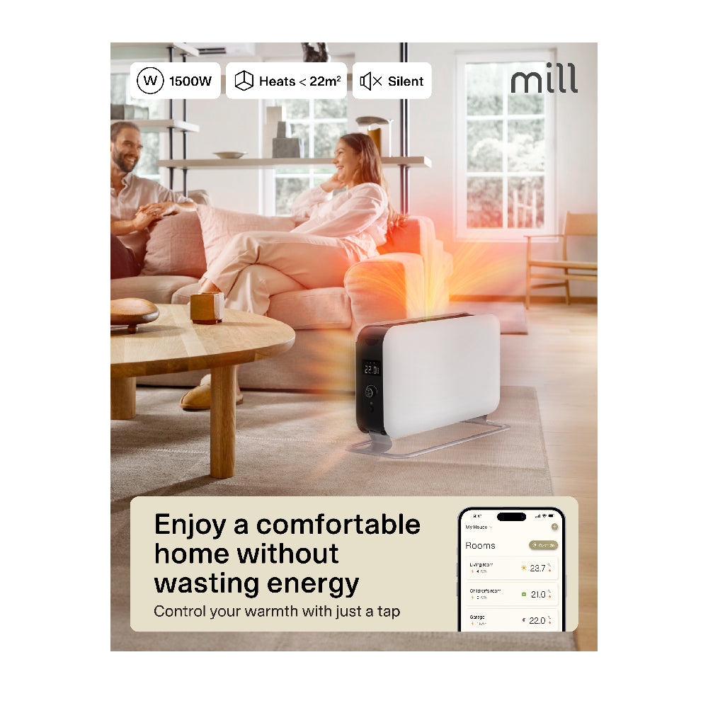 Mill | CO1500MAXWIFI3 | Convection Heater | 1500W | WiFi | IPX4 | White