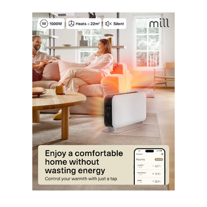 Mill | CO1500MAXWIFI3 | Convection Heater | 1500W | WiFi | IPX4 | White