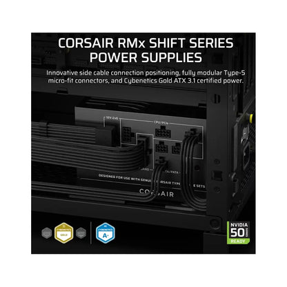Corsair | Fully Modular ATX Power Supply (EU) | RM750x SHIFT | 750 W | Black