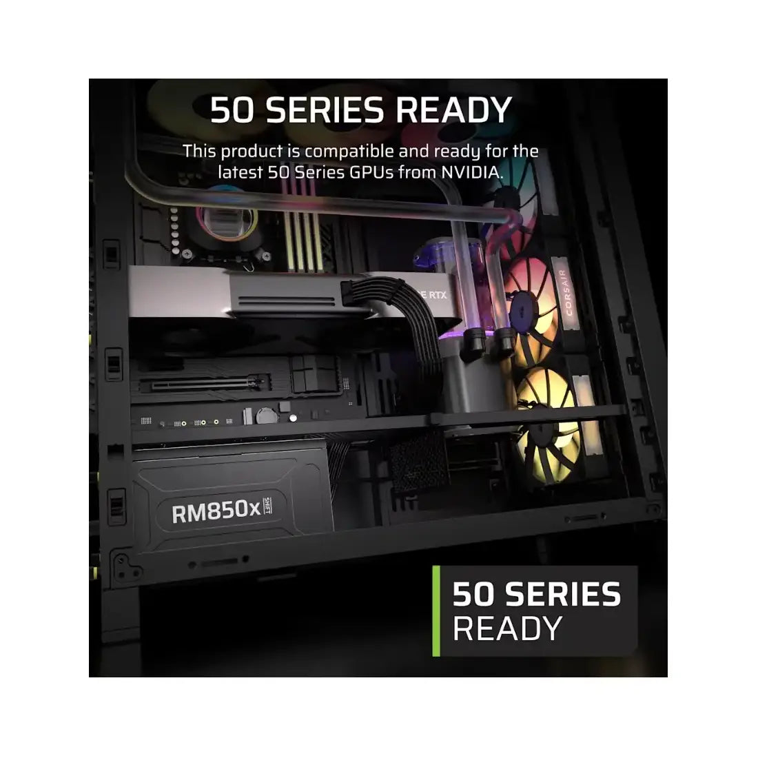Corsair | Fully Modular ATX Power Supply (EU) | RM850x SHIFT | 850 W | Black