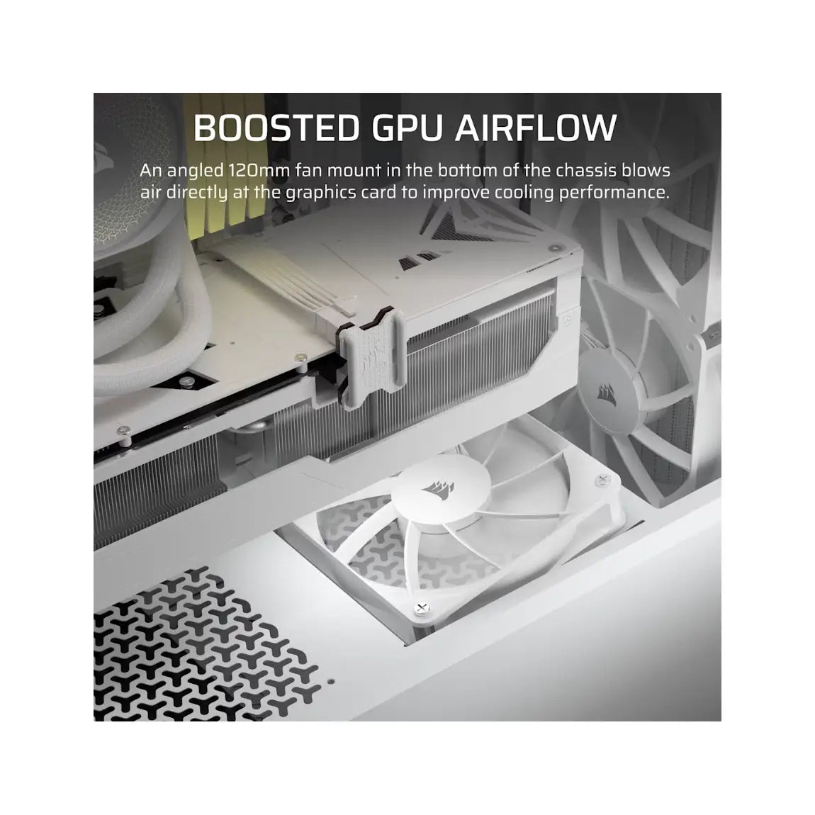 Corsair | PC Case | 3200D RS | Mid-Tower | White