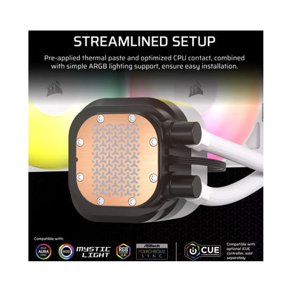 Corsair | Liquid CPU Cooler | 360 RS ARGB | White