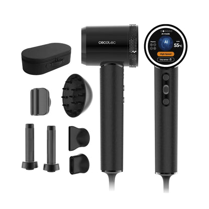 Cecotec | Hair Dryer | DryGlam Waves i-Sensor Pro | 1600 W | Black