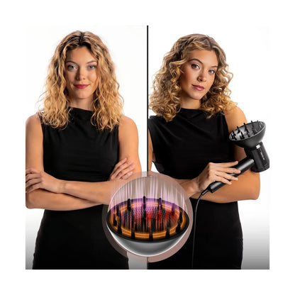 Cecotec | Hair Dryer | DryGlam Waves i-Sensor Pro | 1600 W | Black