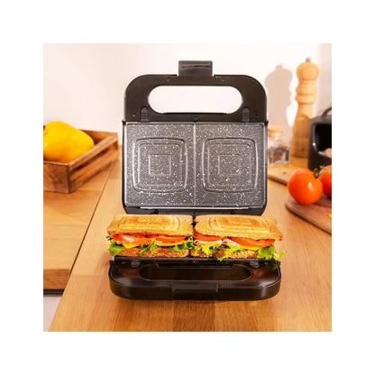 Cecotec | Sandwich Maker | Rock’nToast 4in1 | 1000 W | Black
