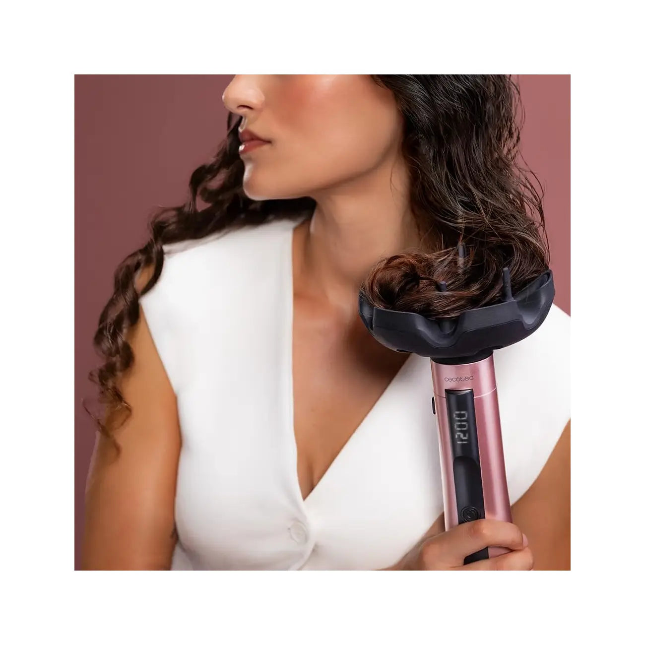 Cecotec | Hair dryer/hair styler | CeramicCare 10in1 AirBrush | 1200 W | Black | Pink