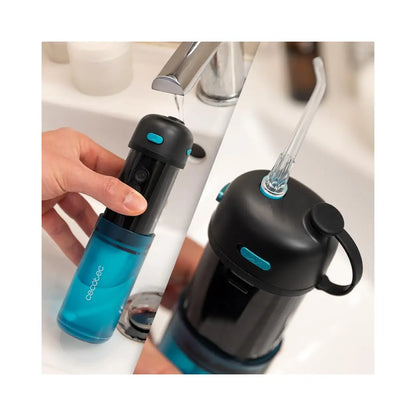 Cecotec | Oral Irrigator | ToothCare Jet Splash | 150 ml | Number of heads 2 | Black/Blue