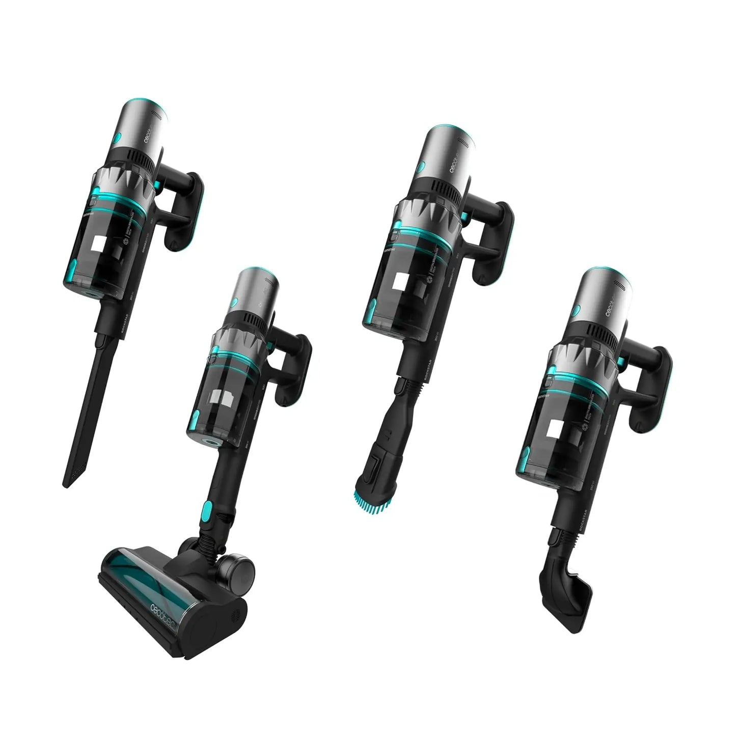 Cecotec | Vacuum cleaner | Conga Rockstar 2500 Thunder Pet Flex | Dry | 400 W | Black | Blue | Grey