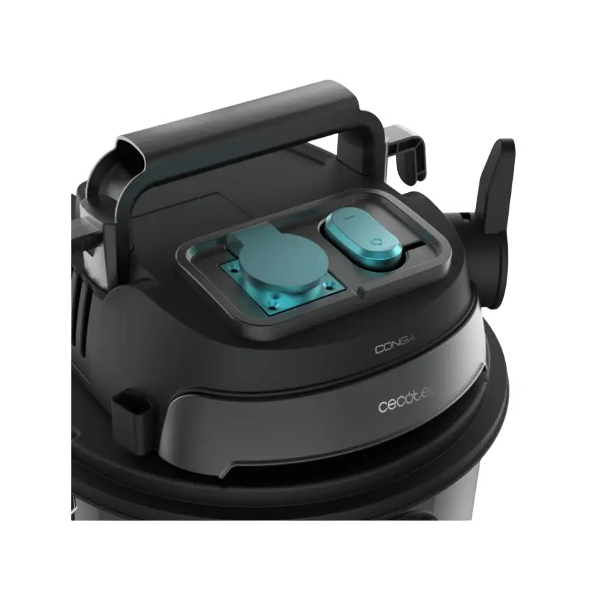 Cecotec | Vacuum cleaner | Conga Rockstar Wet & Dry Steel Max Pro | Dry, wet | 1600 W | Black | Silver