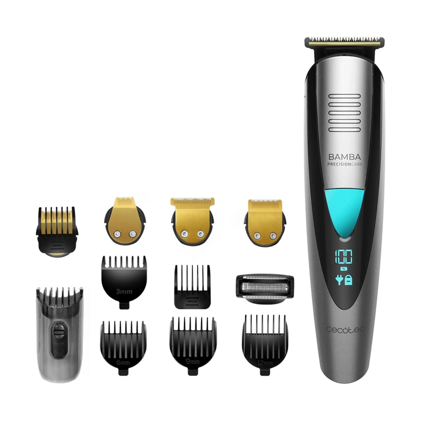 Cecotec | Trimmer | PrecisionCare Pro 5-in-1 | Cordless | Wet & Dry | Black/Silver