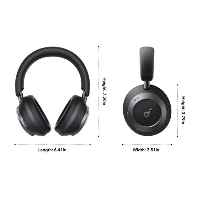 Soundcore | Headphones | Space One Pro | Full size | Wireless, wired | Noise Canceling | Black