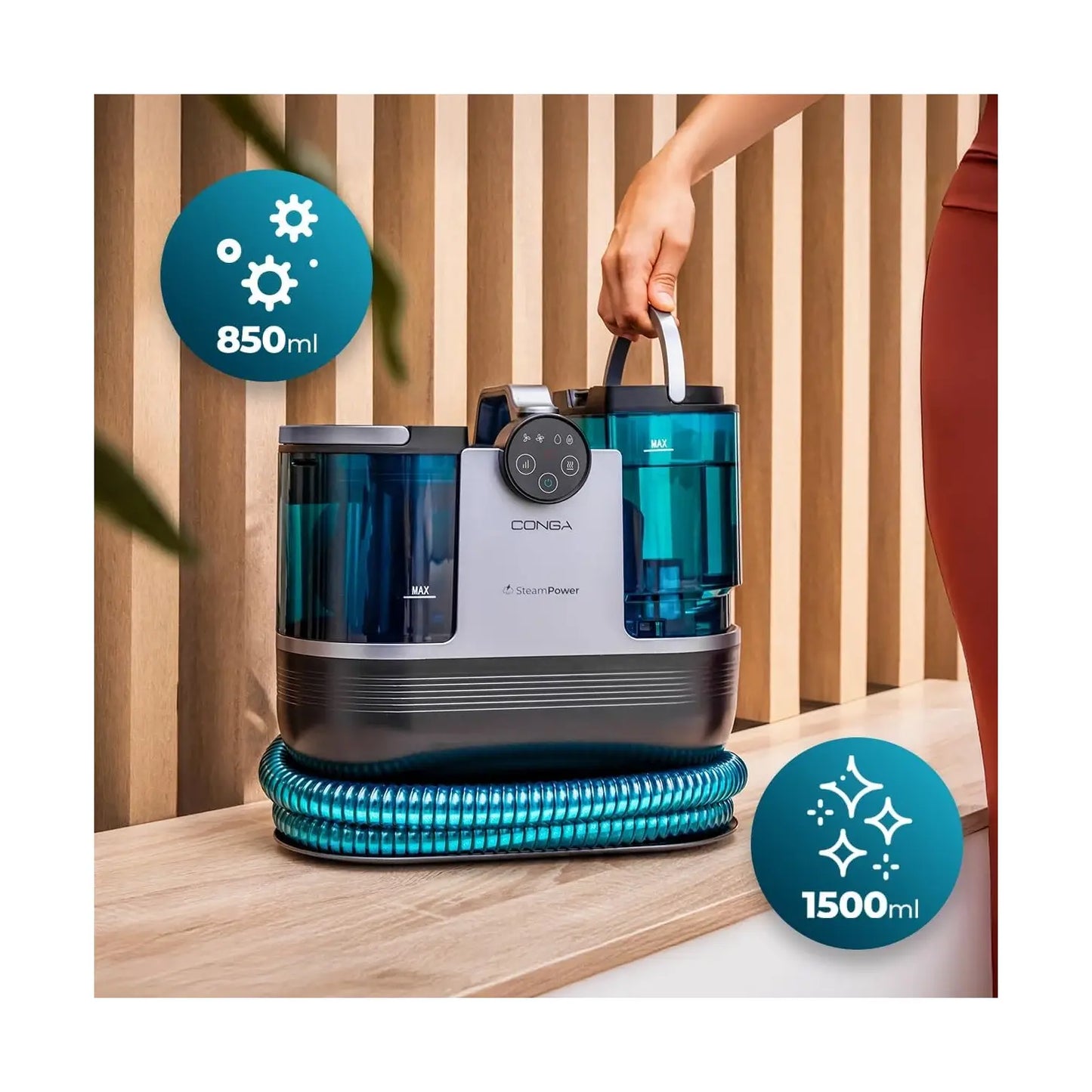 Cecotec | Upholstery Cleaner | Conga 7000 Carpet&Spot Clean Steam XXL | 1700 W