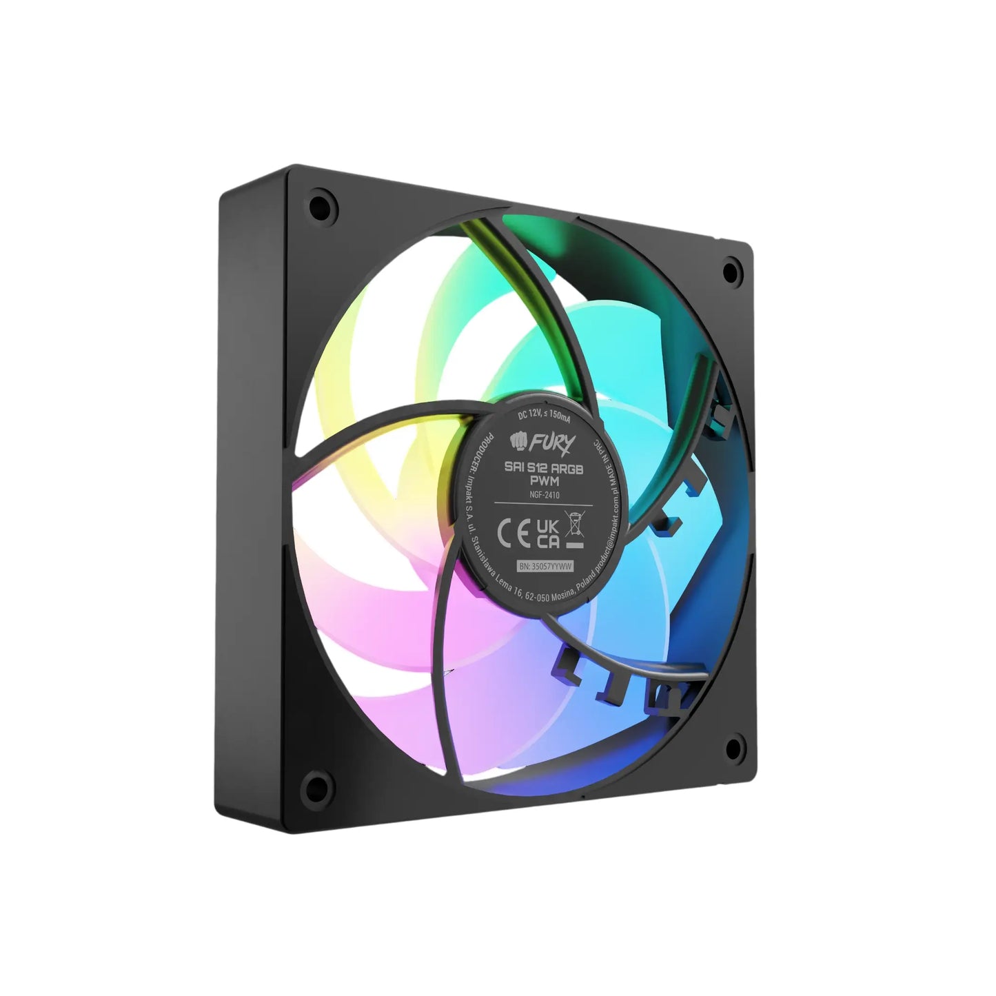 Fury | Fan | Sai S12 ARGB PWM, 3-pack | Black