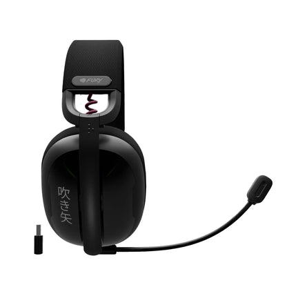 Fury | Gaming Headset | Fukiya F6 | On-Ear | Available Microphone | Wireless | Black