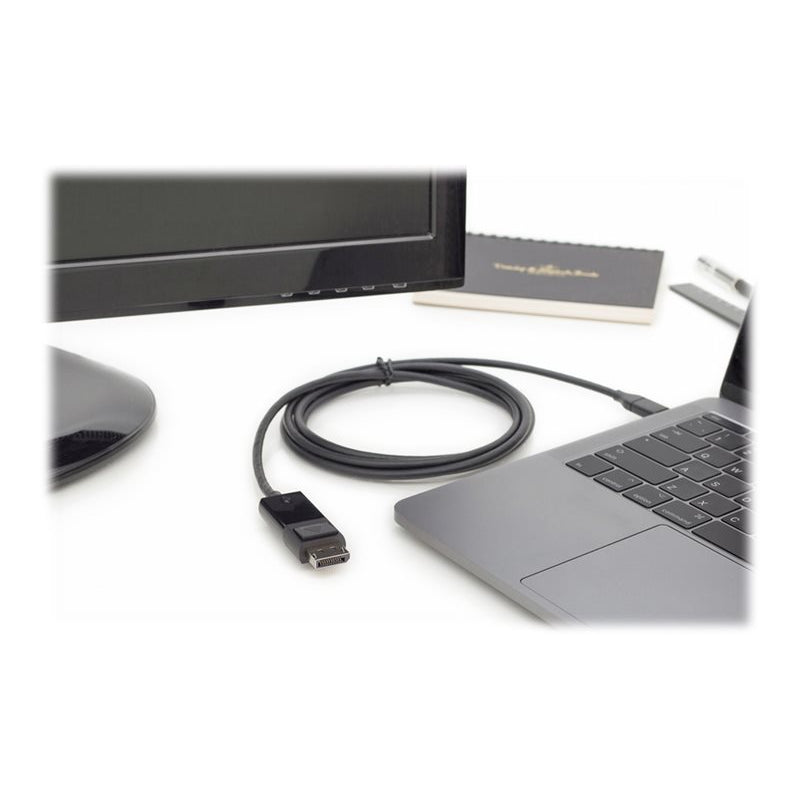 Digitus | DisplayPort Cables | AK-300333-020-S | USB-C to DisplayPort | 2 m | Black