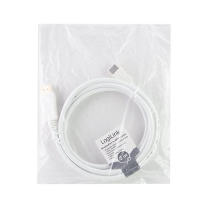 LogiLink | Video Adapter Cables | CV0055 | DisplayPort to HDMI | 2 m | White