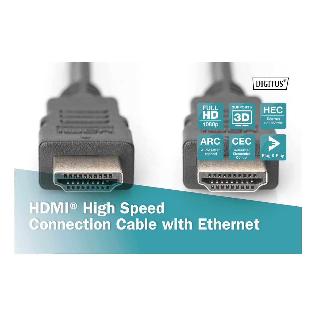 Digitus | AK-330114-030-S | HDMI Cable | 3 m | Black
