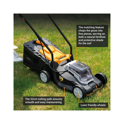 Batavia B.V. | 18V Cordless Lawn Mower, 32 cm, Without battery and charger | Mowing Area 200 m²