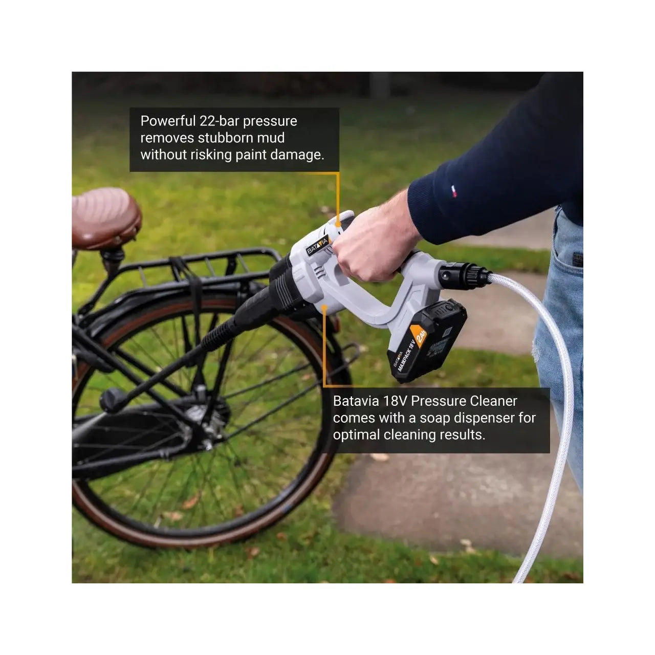 Batavia B.V. | 18V Nexxforce Cordless Pressure Cleaner | 22 bar | 120 l/h