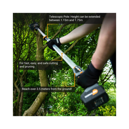 Batavia B.V. | 18V Telescopic Pole 1.15-1.75m for 18V Nexxsaw and 18V Nexxcut