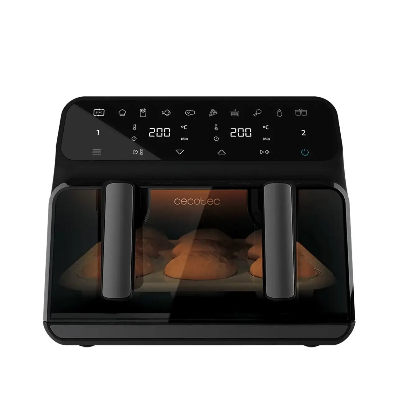Cecotec | Double hot air fryer | Cecofry Advance 9000 Window | 2200 W | 9 L | Black