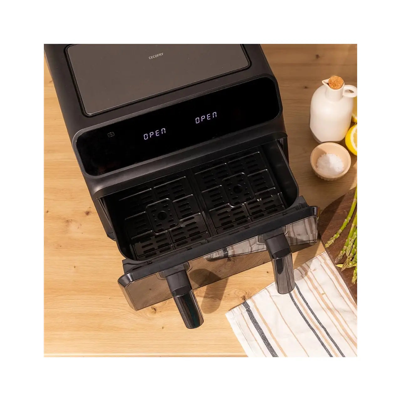 Cecotec | Double hot air fryer | Cecofry Advance 9000 Window | 2200 W | 9 L | Black