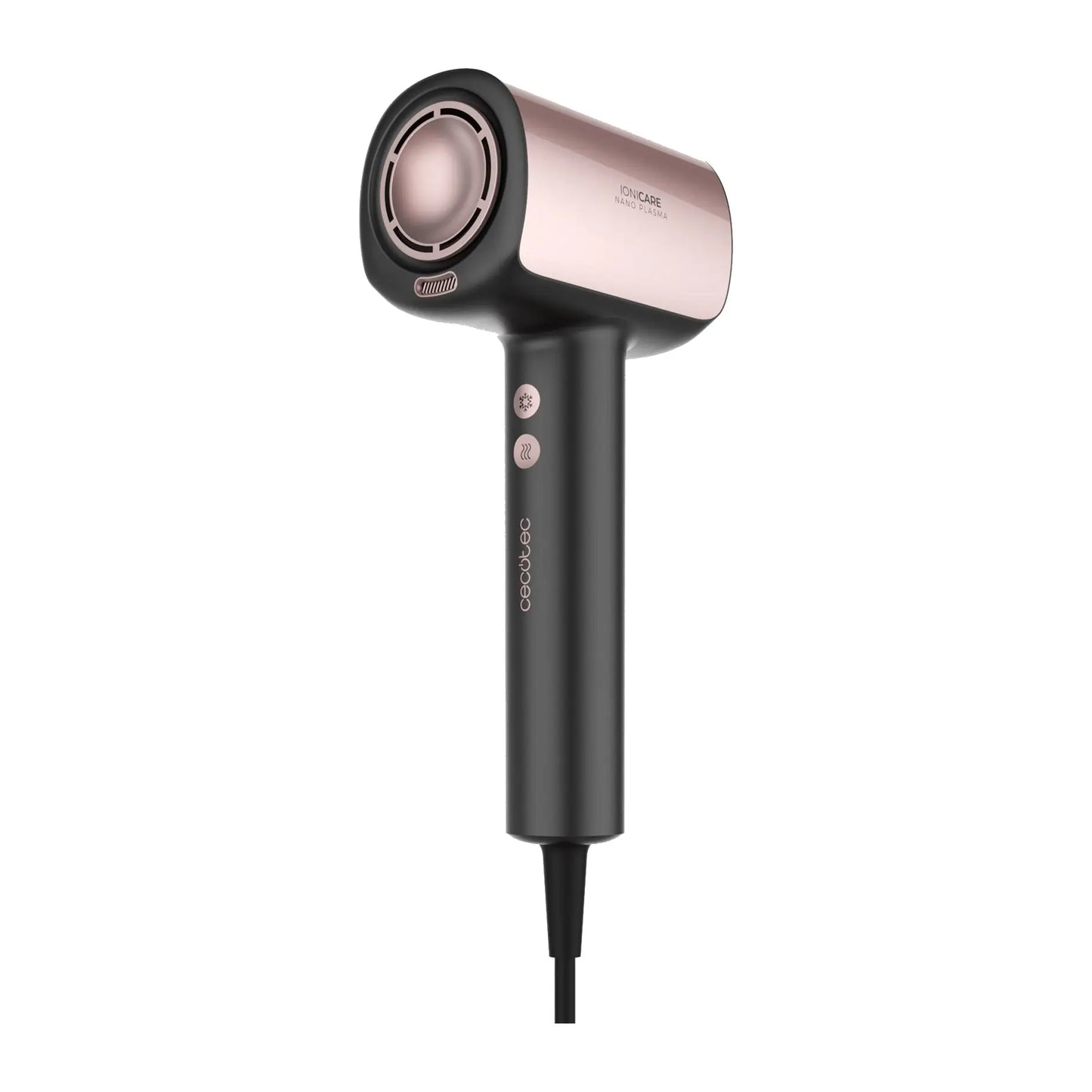 Cecotec | Hair dryer | DryGlam Nano Plasma | 1600 W | Black/Rose Gold