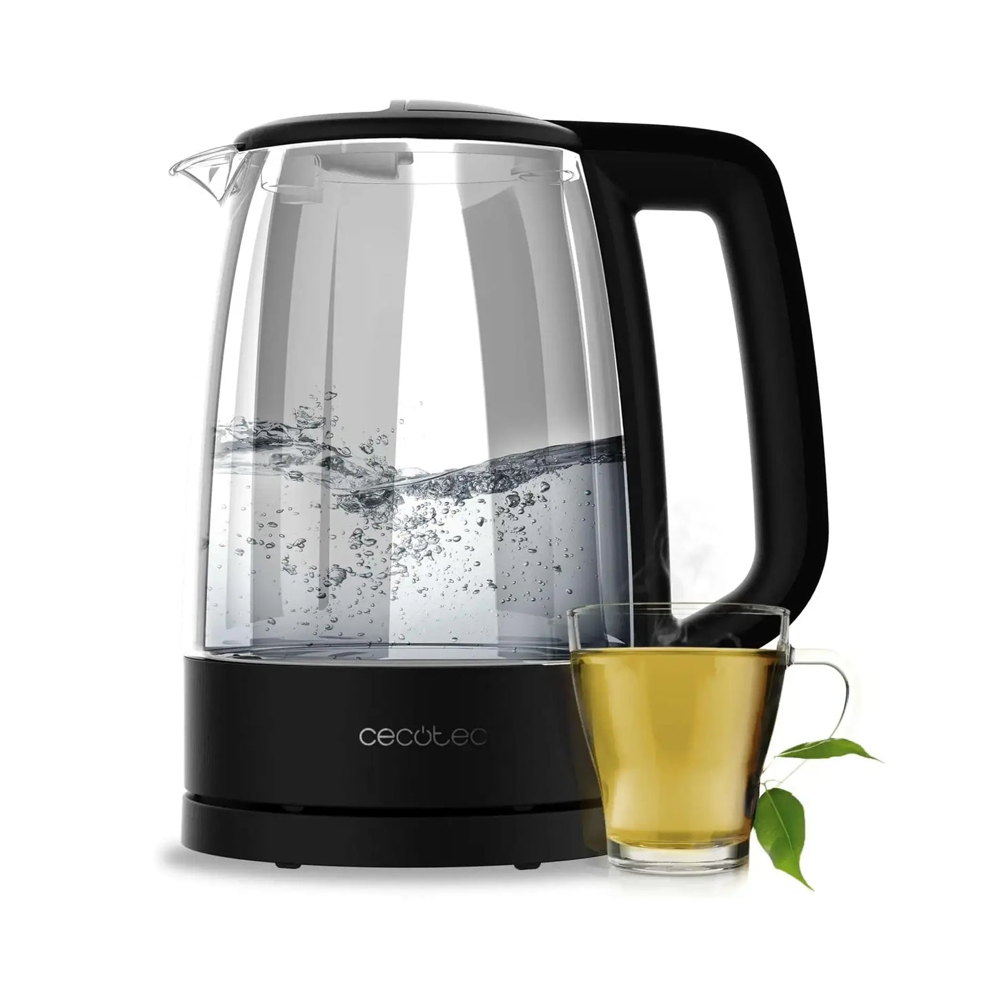 Cecotec | Kettle | ThermoSense 320 Clear | 2.2 kW | 1.7 L | Borosilicate glass | Black