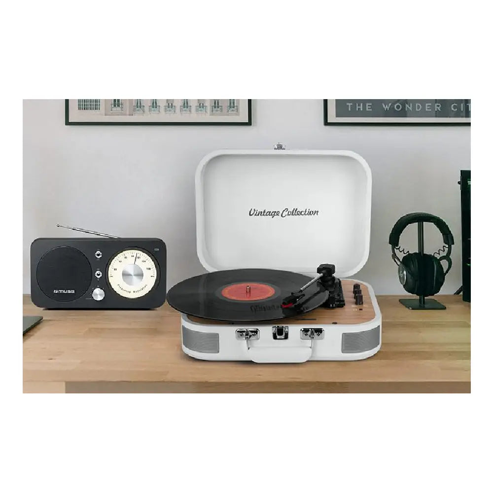 Muse | Turntable Stereo System | MT-201 WW | 10 W | Bluetooth | USB | AUX in | White