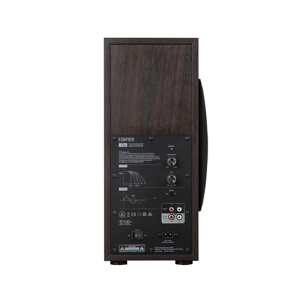 Edifier | Aktiver Subwoofer | T5s | 70 W | Braun