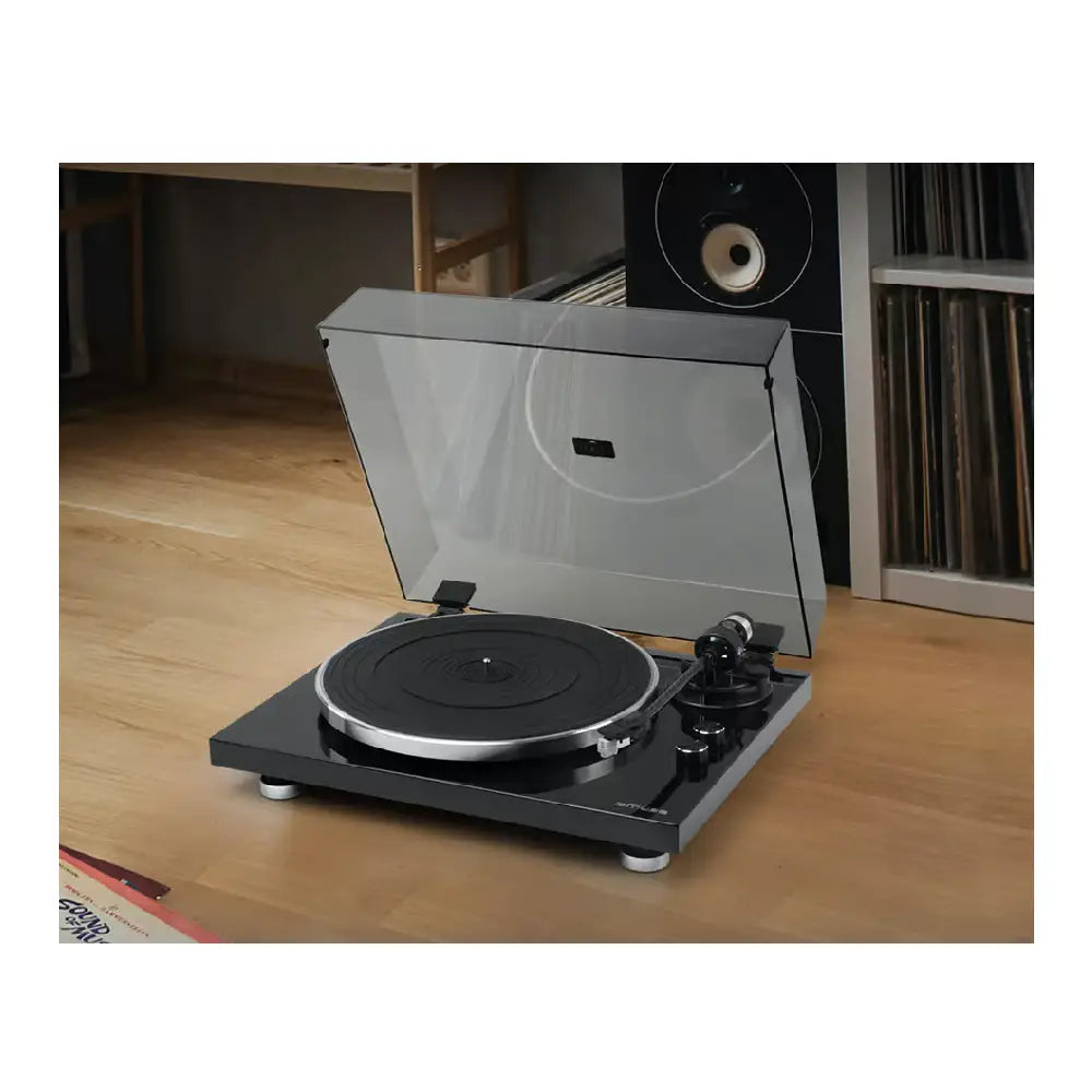 Muse | Plattenspieler | MT-109 BTO | Stereo | Bluetooth-Transmitter | Holz/Schwarz
