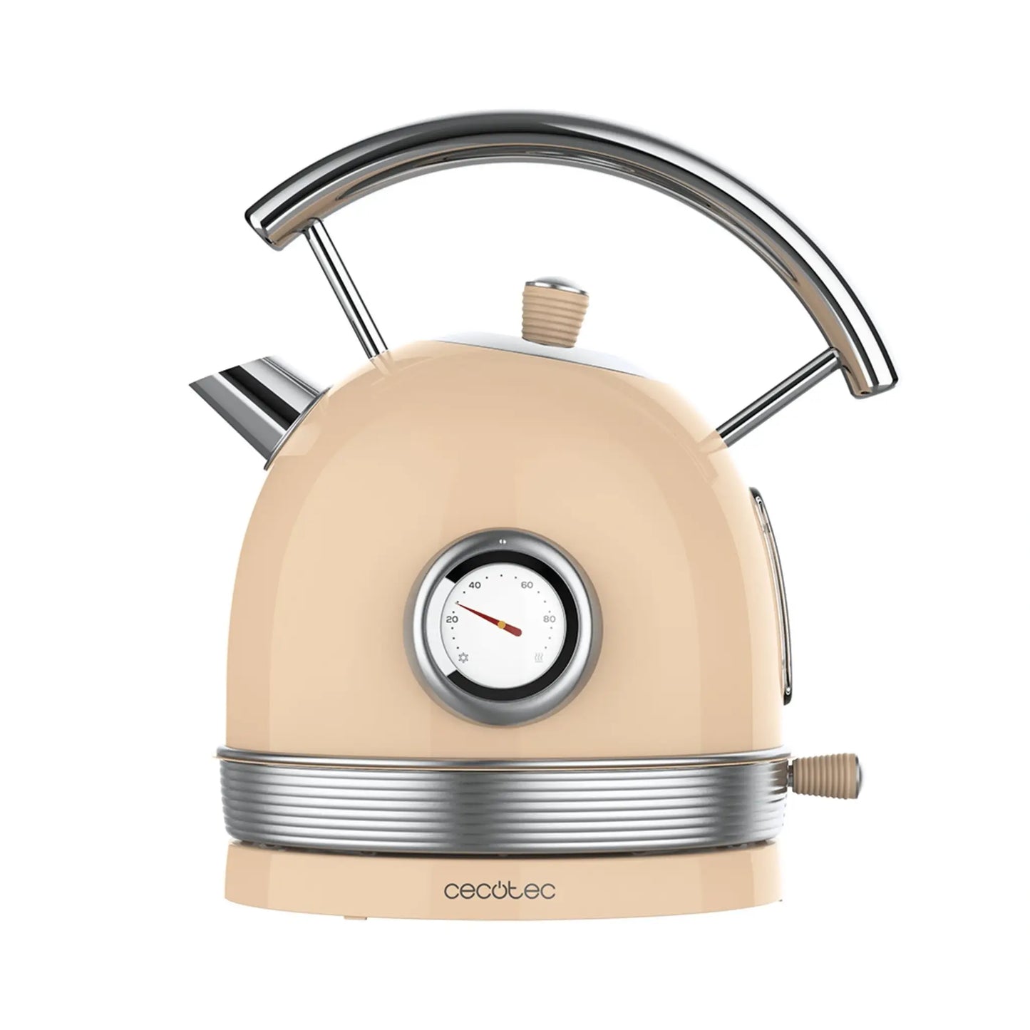 Cecotec | Kettle | ThermoSense 420 Vintage | 2.2 kW | 1.8 L | Stainless steel | Beige