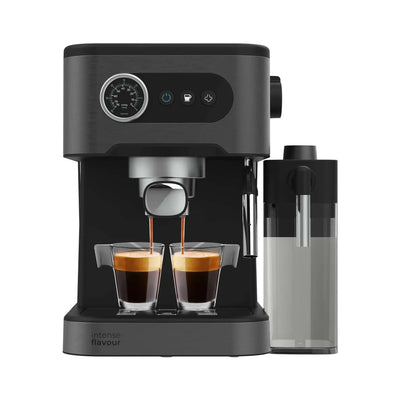Cecotec | Coffee machine with milk frother | Power Espresso 20 Pro Latte | Black