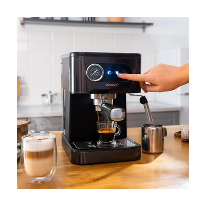 Cecotec | Coffee machine with milk frother | Power Espresso 20 Pro Latte | Black