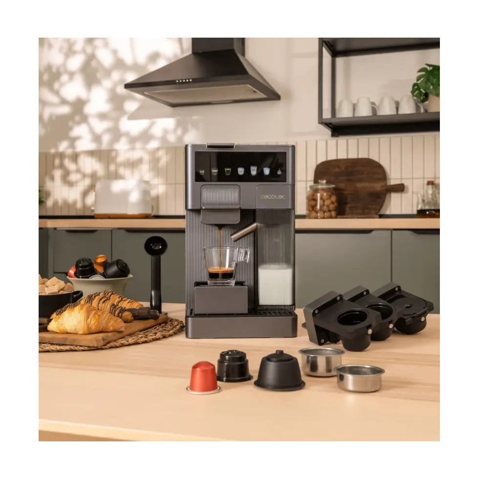 Cecotec | Coffee machine with milk frother | FreeStyle Latte T | Grey