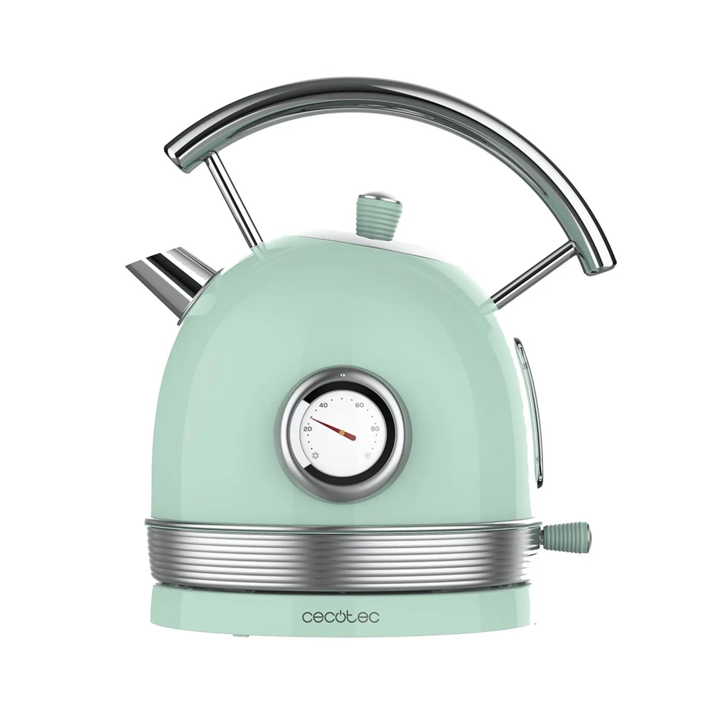 Cecotec | Kettle | ThermoSense 420 Vintage | 2.2 kW | 1.8 L | Stainless steel | Green
