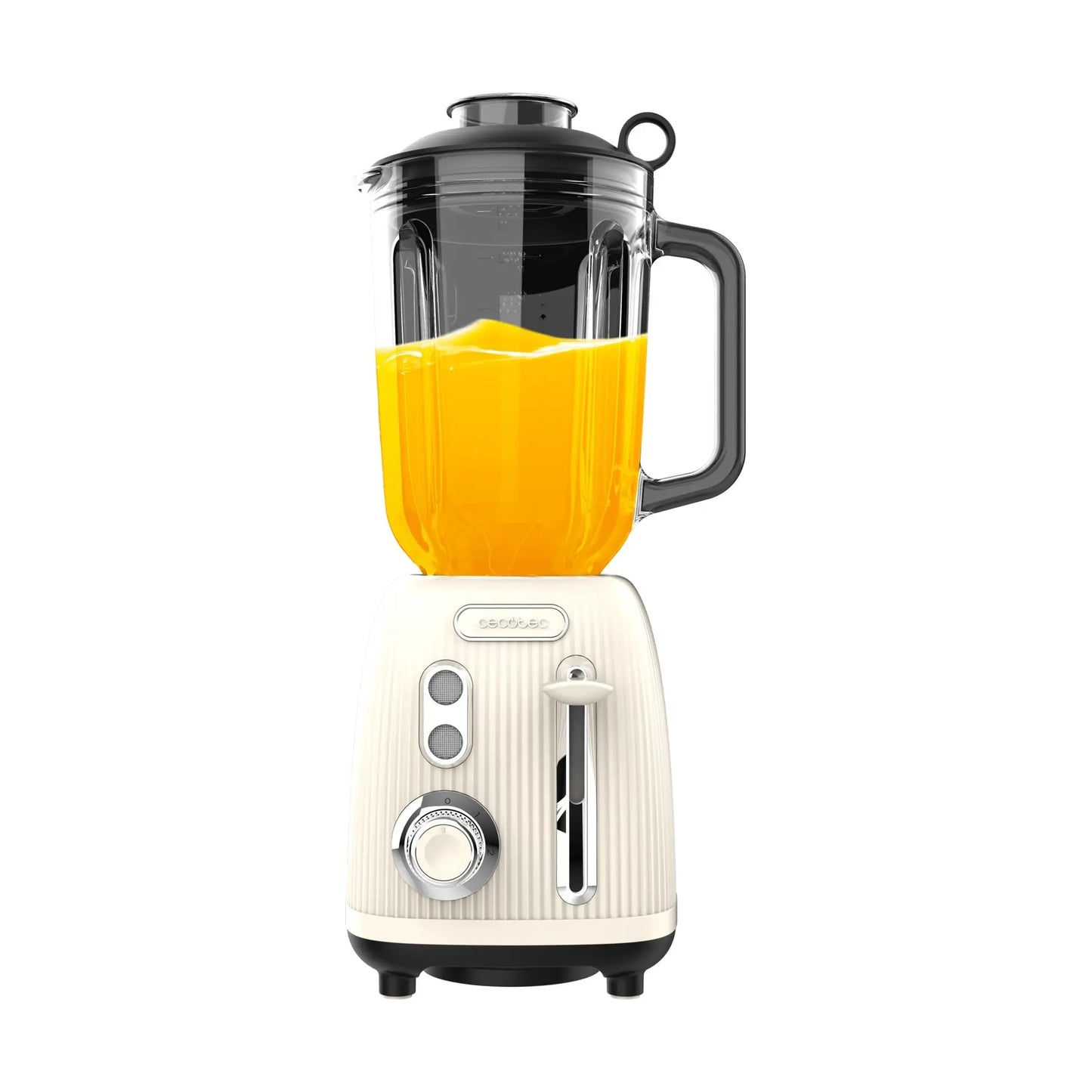 Cecotec | Blender | Power Black Titanium RetroBeige | 1200 W | 1.5 L | Glass | Beige