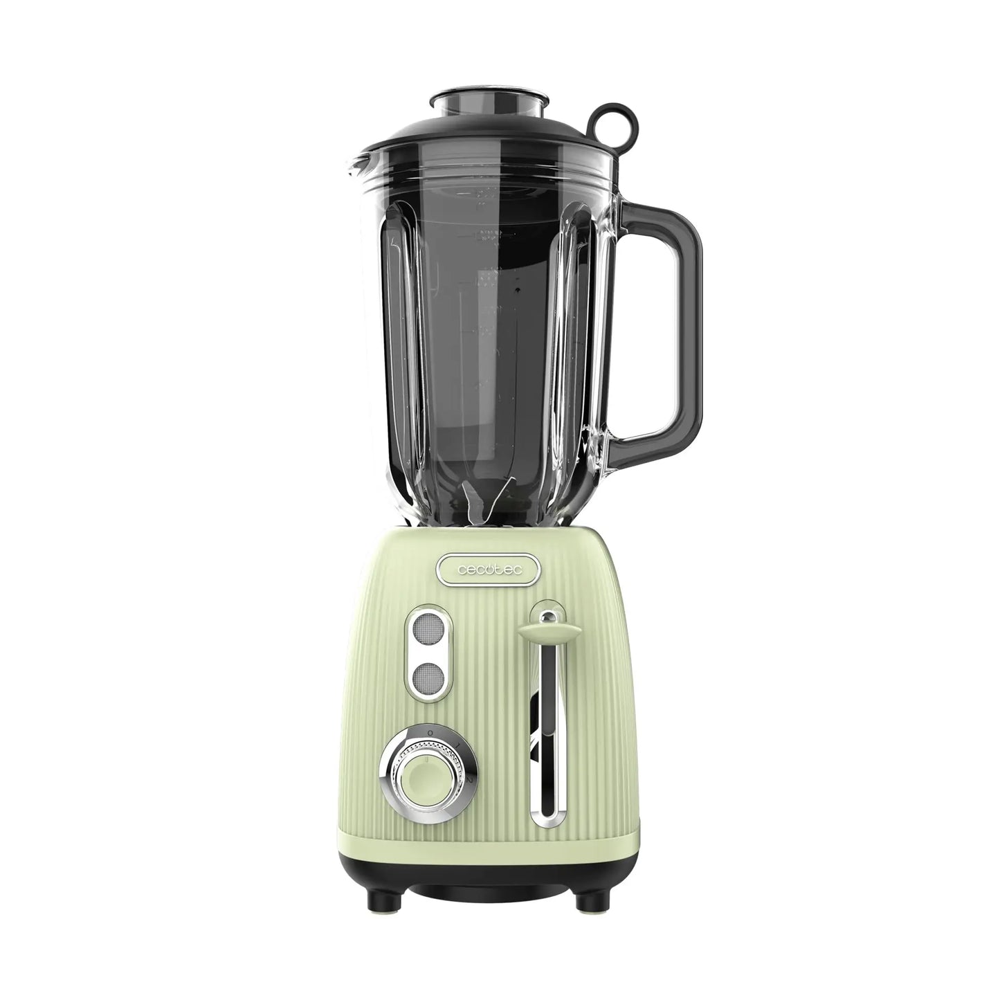 Cecotec | Blender | Power Black Titanium RetroBeige | 1200 W | 1.5 L | Glass | Green