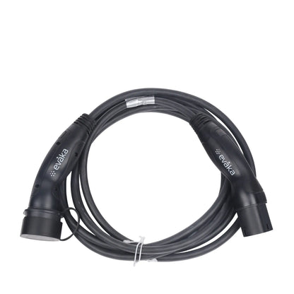 Evaka | EV Charging Cable Type 2-Type 2, 22 kW, 32 A, 5 x 6 mm2, 1 x 0.5 mm2, 5 m | ITGAM3871