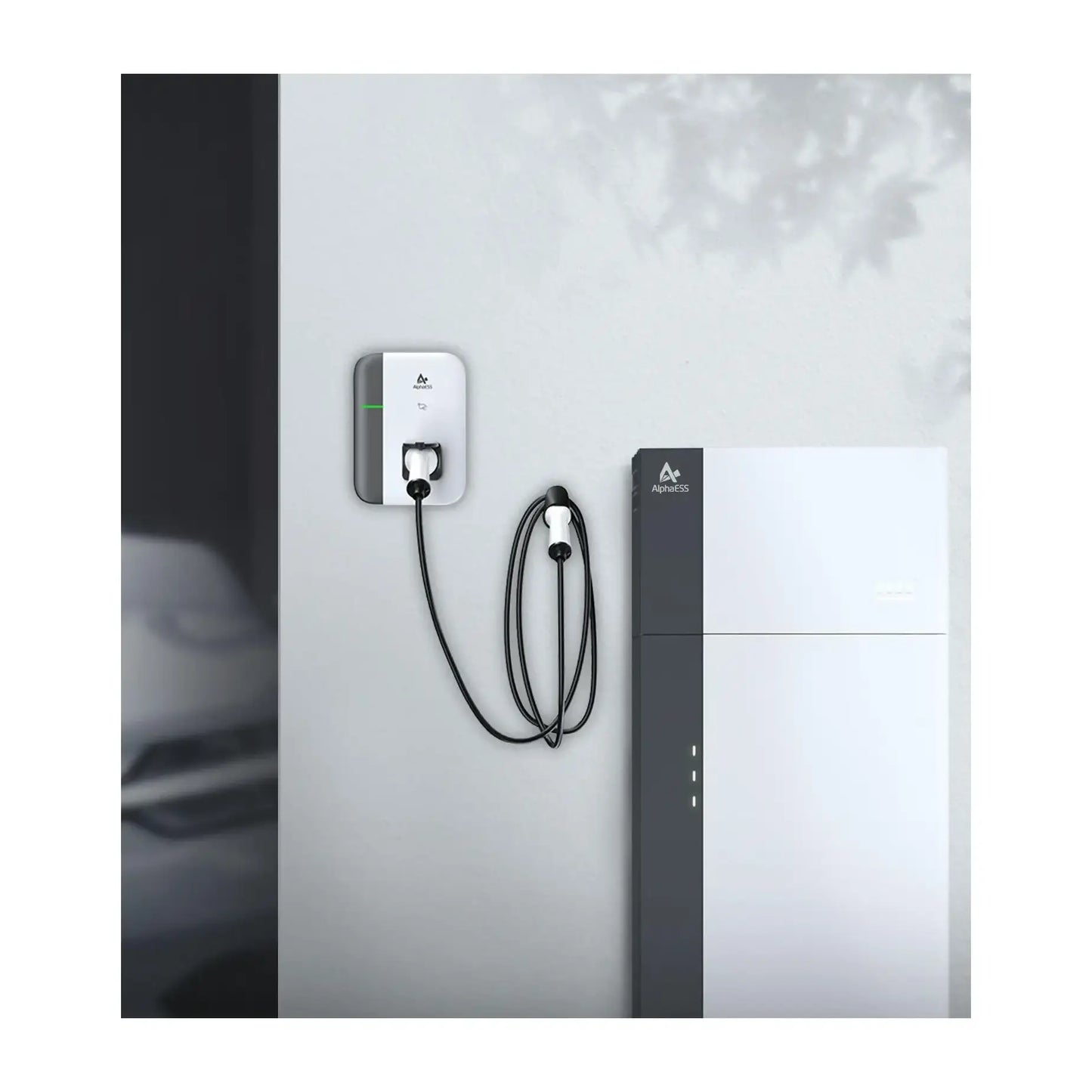 AlphaESS | SMILE-G3-EVCT11 | Dreiphasige EV-Ladestation | 11 kW | 7 m | Weiß/Grau