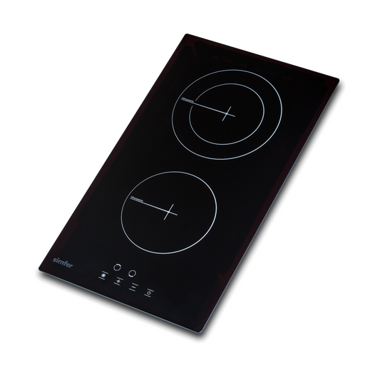 Simfer | H3.020.DEBSP | Vitroceramic Hob | 2 Cooking Zones | Black | OUTLET