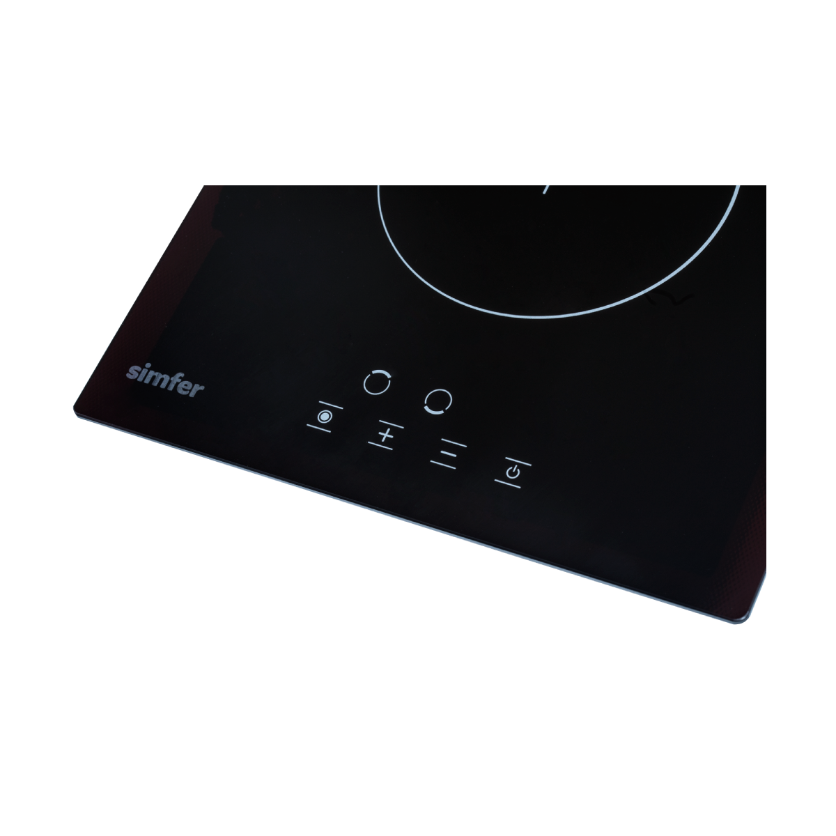 Simfer | H3.020.DEBSP | Vitroceramic Hob | 2 Cooking Zones | Black | OUTLET