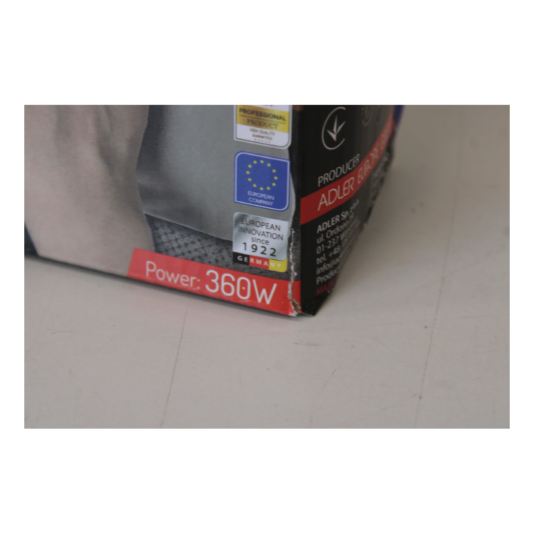 Adler | AD 7427 | Electric Heating Pad | 360 W | Grey | DAMAGED PACKAGING | OUTLET