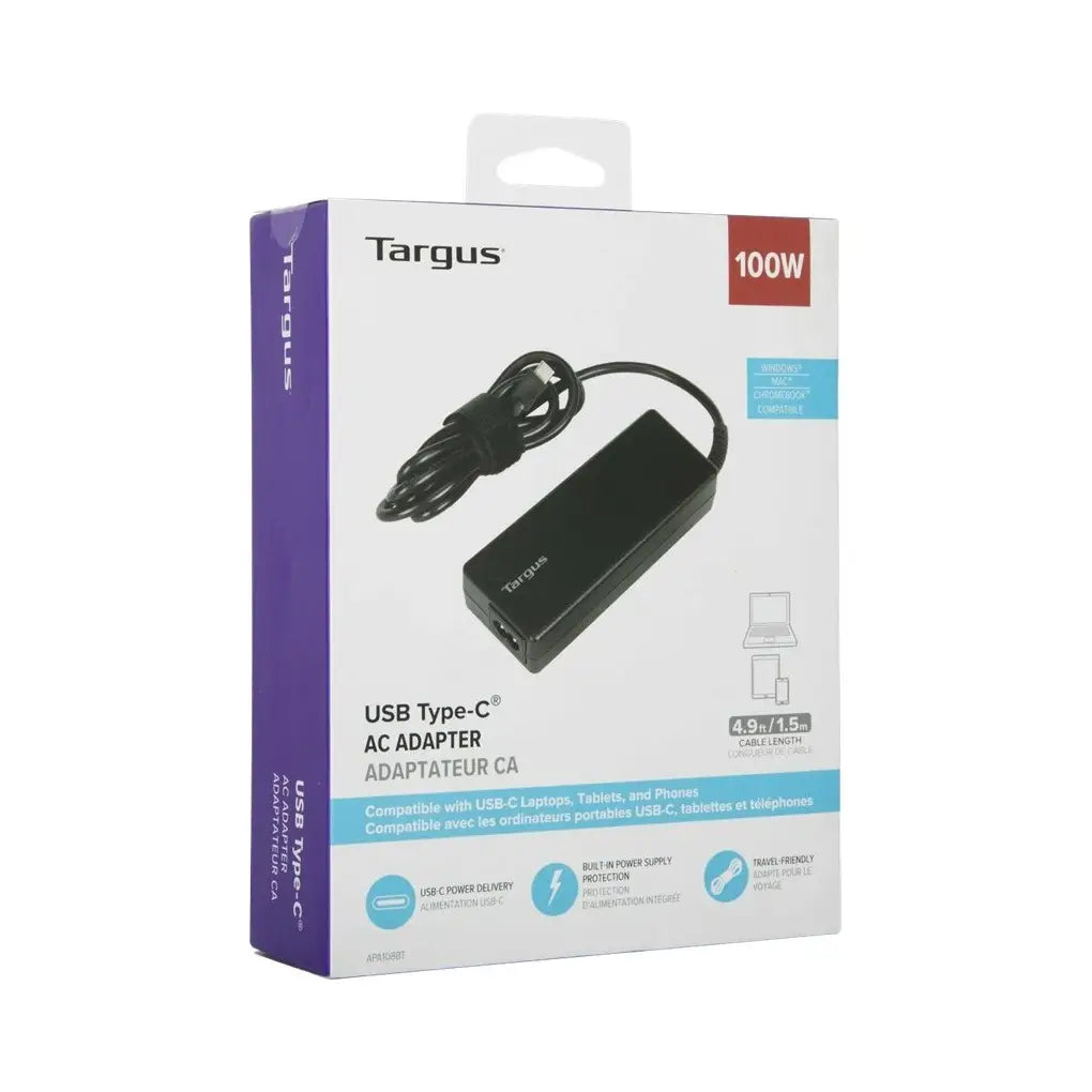 Targus | Power adapter | USB-C | 100W | Black