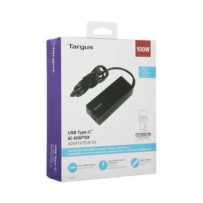 Targus | Power adapter | USB-C | 100W | Black