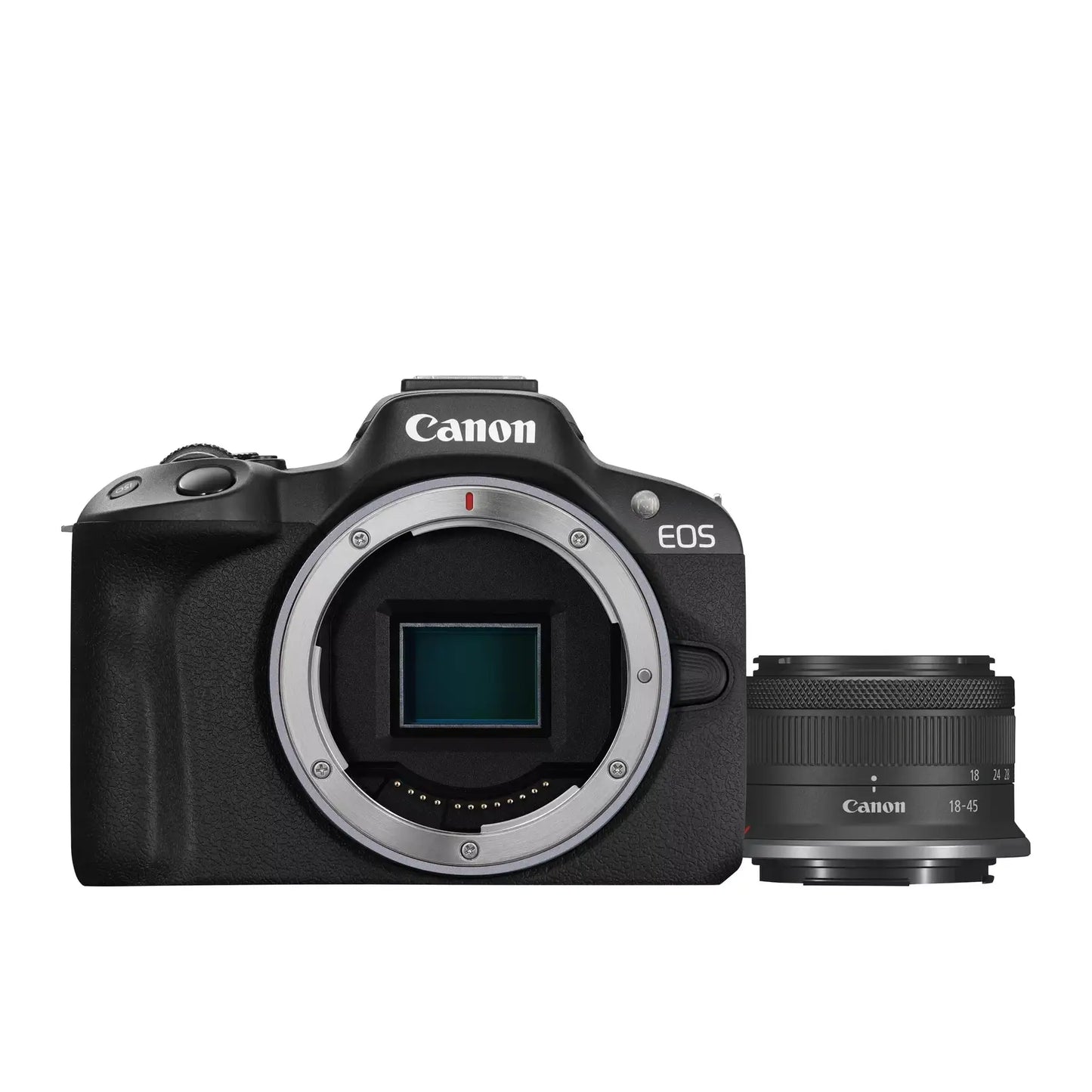 Canon | Canon EOS | R50 | RF-S 18-45mm F4.5-6.3 IS STM lens | Black