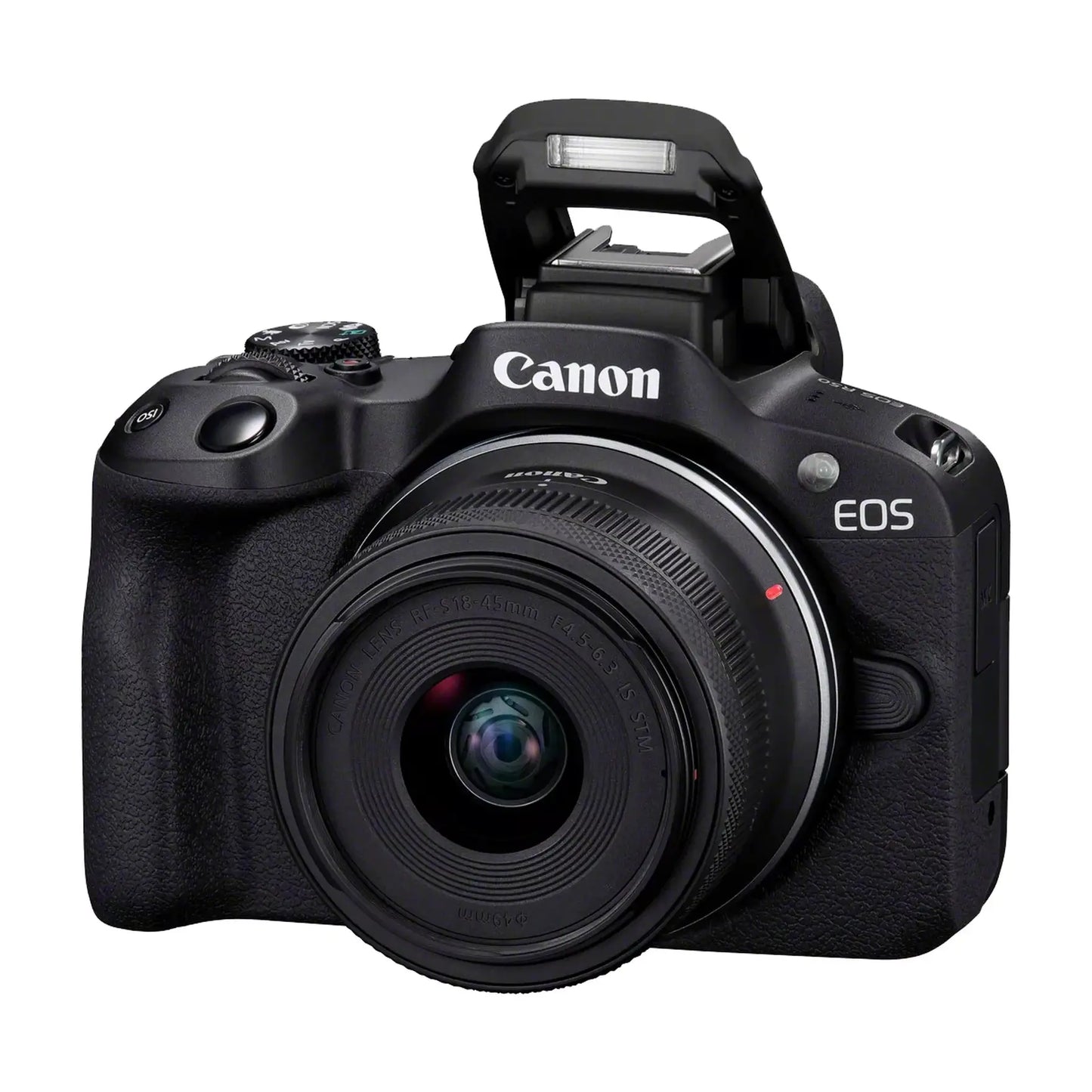 Canon | Canon EOS | R50 | RF-S 18-45mm F4.5-6.3 IS STM lens | Black