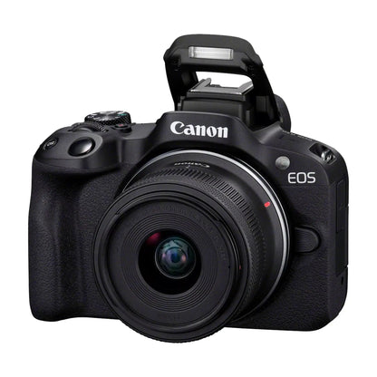 Canon | Canon EOS | R50 | RF-S 18-45mm F4.5-6.3 IS STM lens | Black