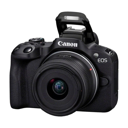 Canon | Canon EOS | R50 | RF-S 18-45mm F4.5-6.3 IS STM lens | Black